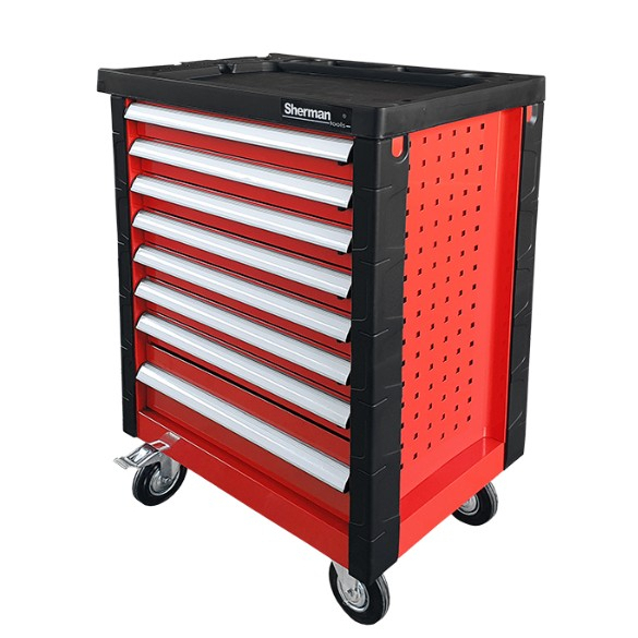 Sherman Dielenská skriňa na náradím 6/8 - Červená 7811566