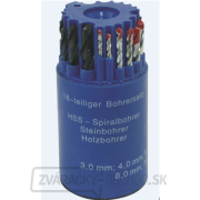 Súprava vrtákov v combi boxe, 18 dielov Súprava vrtákov v combi boxe, 18 dielov gallery main image