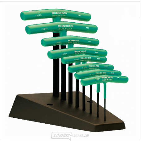 Súprava T-kľúčov TTHX 8 torx T9-40+stojan gallery main image