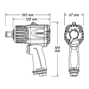 Pneumatický rázový uťahovák HAZET 9013MTT Náhľad