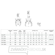 Dvoj- alebo trojramenný hydraulický sťahovák HHL-20FR Náhľad