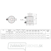 Hydraulický valec s dutým piestom dvojčinný HHYG-6050KS Náhľad