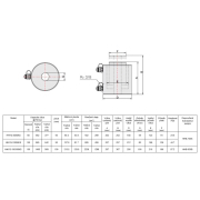 Hydraulický valec s dutým piestom dvojčinný HHYG-10050KS Náhľad