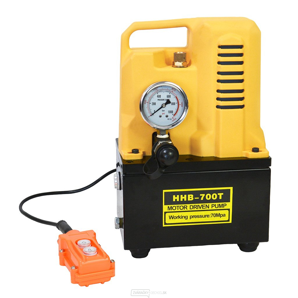 Elektrická hydraulická pumpa s tlakomerom HHB-700T