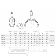 Dvoj- alebo trojramenný hydraulický sťahovák HHL-5F Náhľad