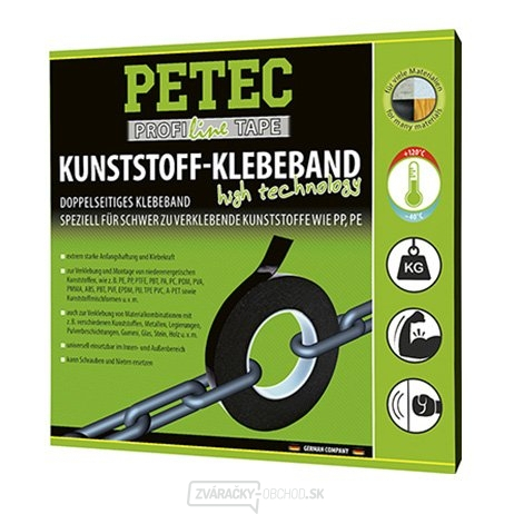 PETEC 87210 Lepiaca páska na plasty