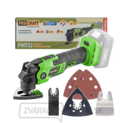 Aku multifunkčná oscilačná brúska Procraft PMT22bb (bez batérie a nabíjačky) | PMT22bb gallery main image
