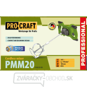 Aku miešadlo stavebných zmesí Procraft PMM20 (bez batérie a nabíjačky) | PMM20 náhled