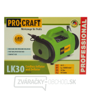 Aku kompresor LK30 Procraft s kombináciou nafukovania hubicou (bez batérie a nabíjačky) | LK30 bb náhled