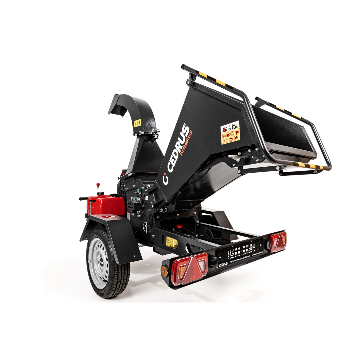 Hahn & Sohn Cedrus R13 - profesionálny prívesný drvič konárov s benzínovým motorom Loncin 18 kW Náhľad