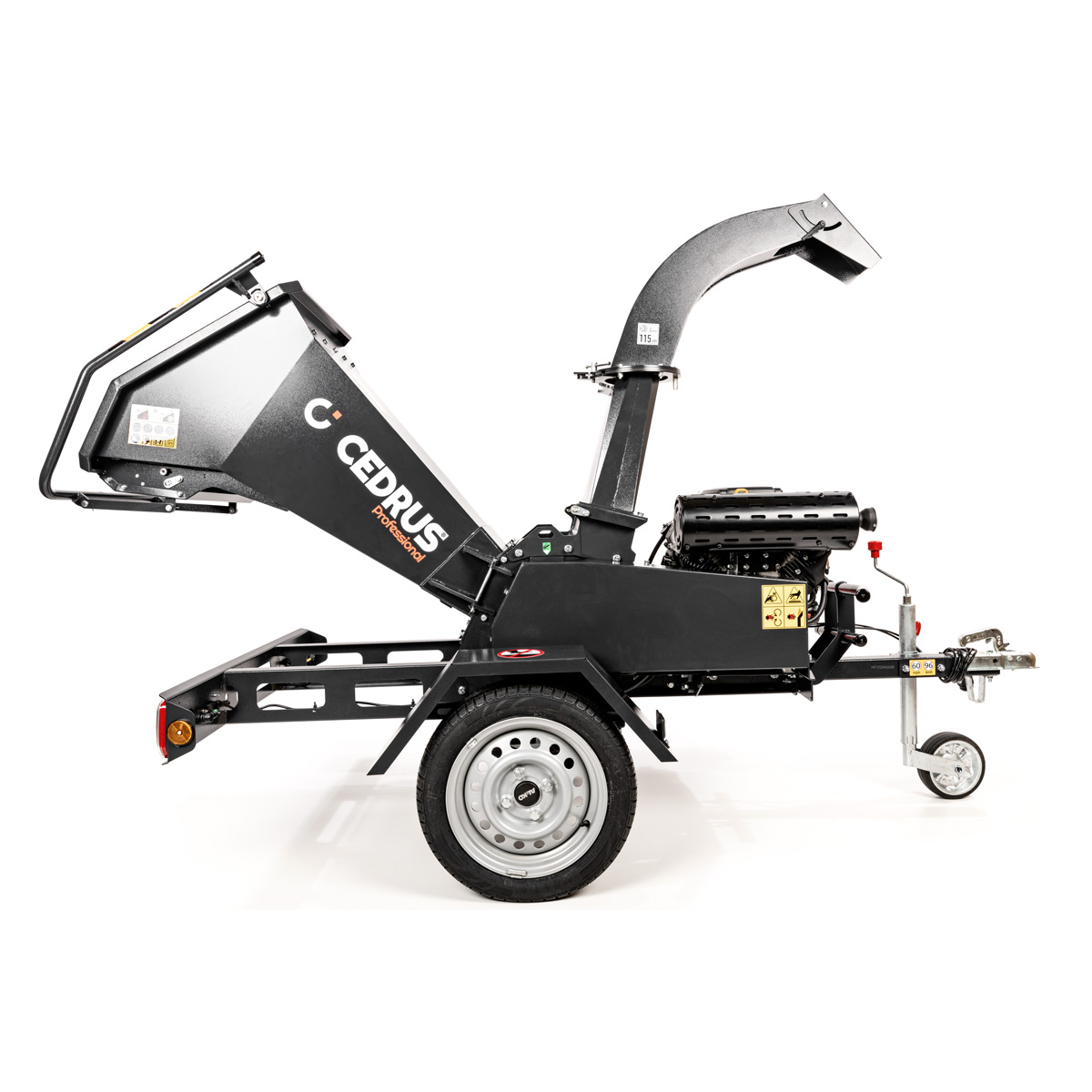 Hahn & Sohn Cedrus R13 - profesionálny prívesný drvič konárov s benzínovým motorom Loncin 18 kW Náhľad