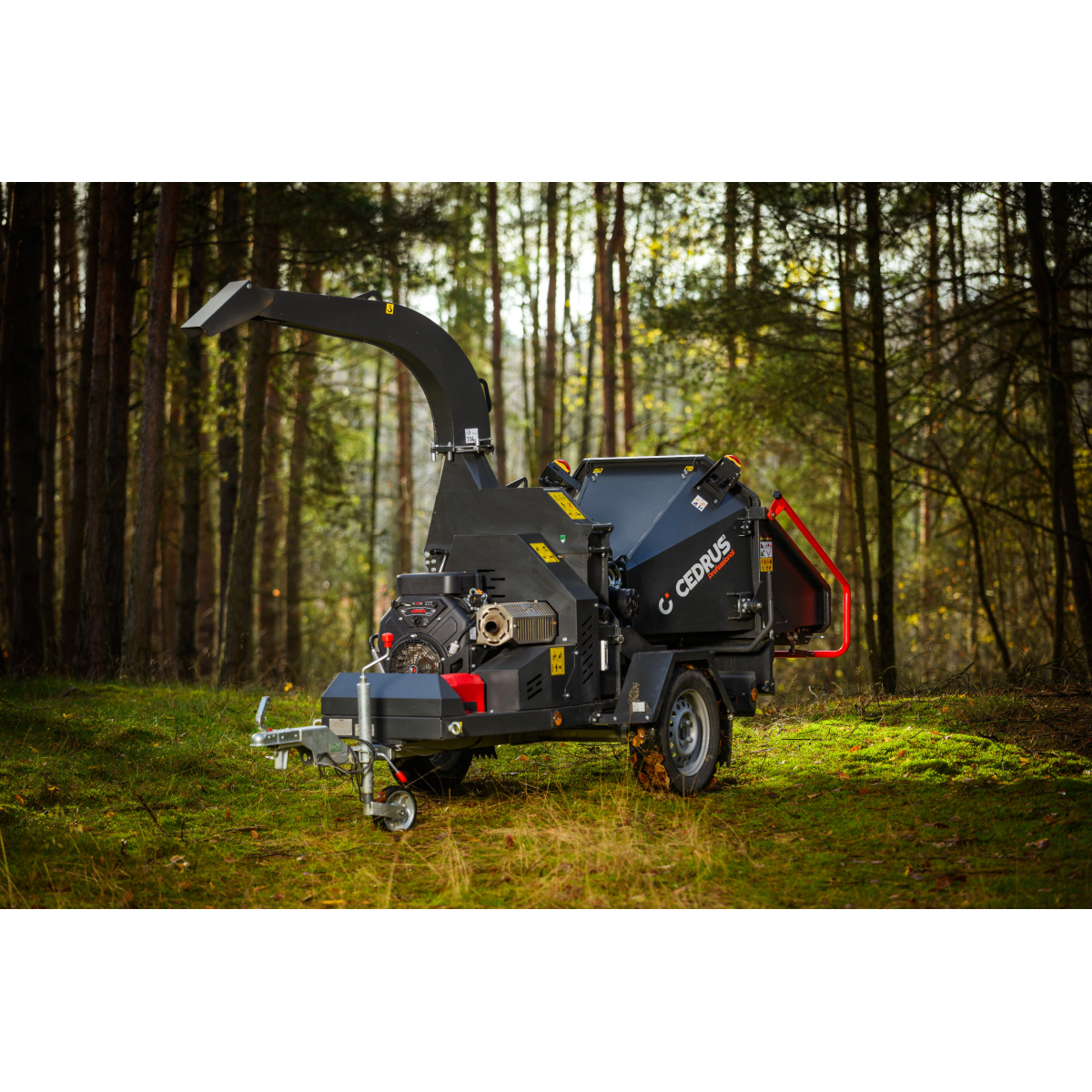 Hahn & Sohn Cedrus RBD16 - profesionálny bubnový drvič konárov s hydraulickým podávačom a prívesom kategórie B Náhľad
