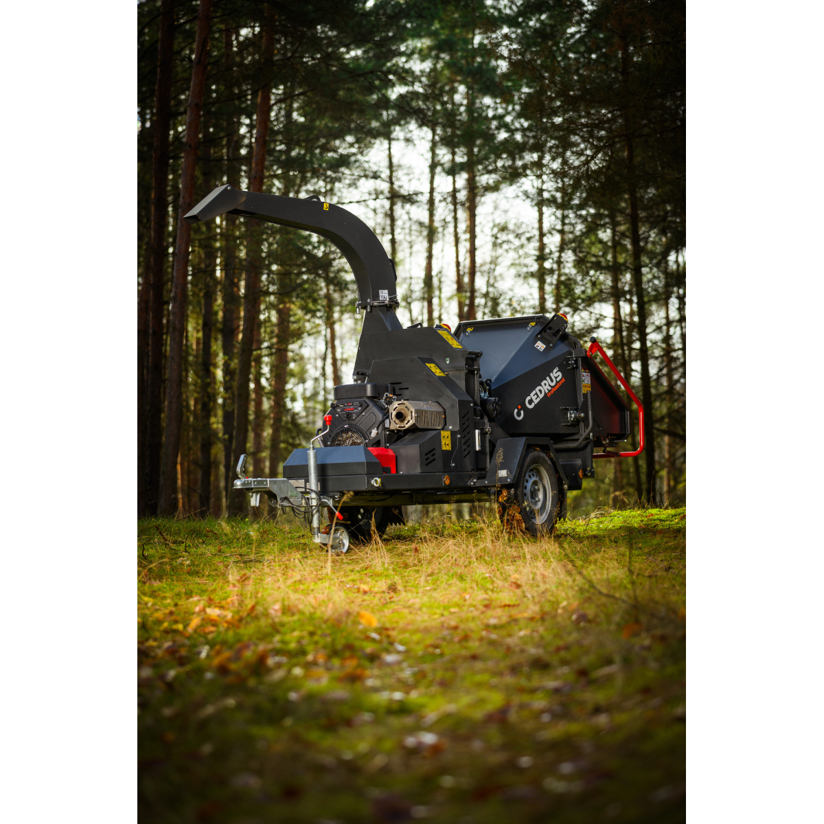 Hahn & Sohn Cedrus RBD16 - profesionálny bubnový drvič konárov s hydraulickým podávačom a prívesom kategórie B Náhľad