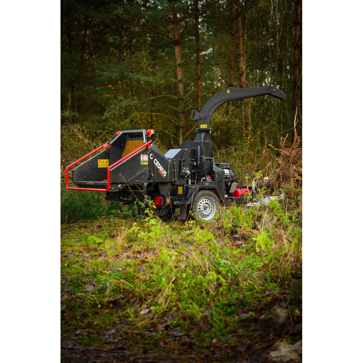 Hahn & Sohn Cedrus RBD16 - profesionálny bubnový drvič konárov s hydraulickým podávačom a prívesom kategórie B Náhľad