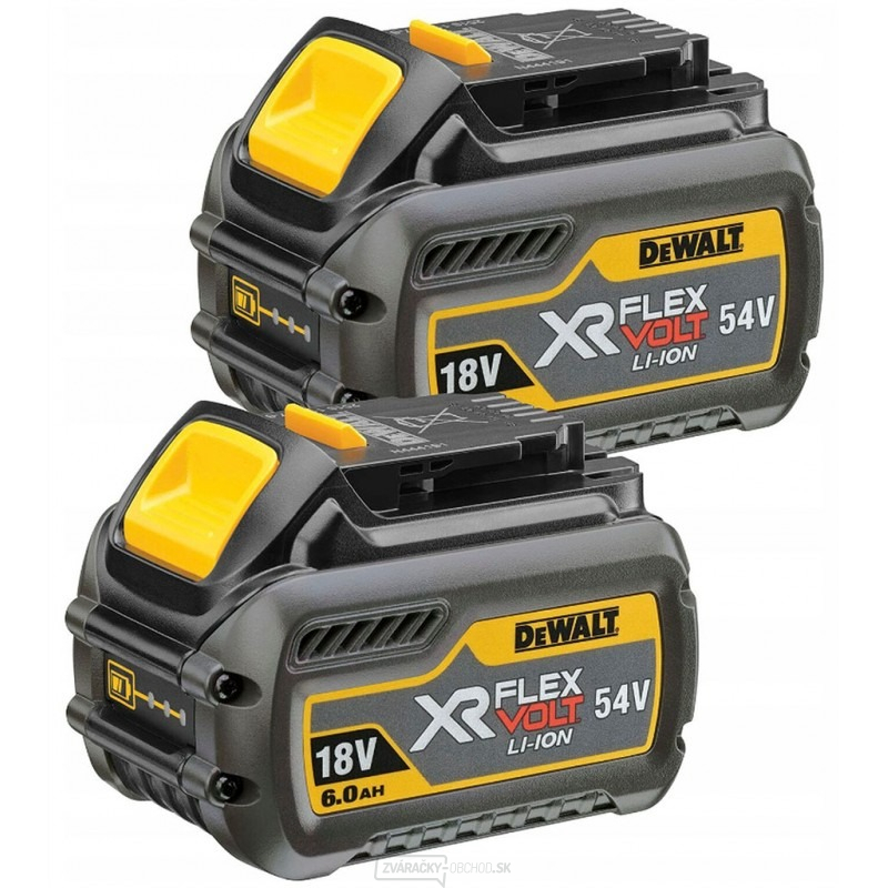 DeWALT DCB546T2 Súprava akumulátora FlexVolt (18/54V- 6,0/2,0Ah) Li-Ion