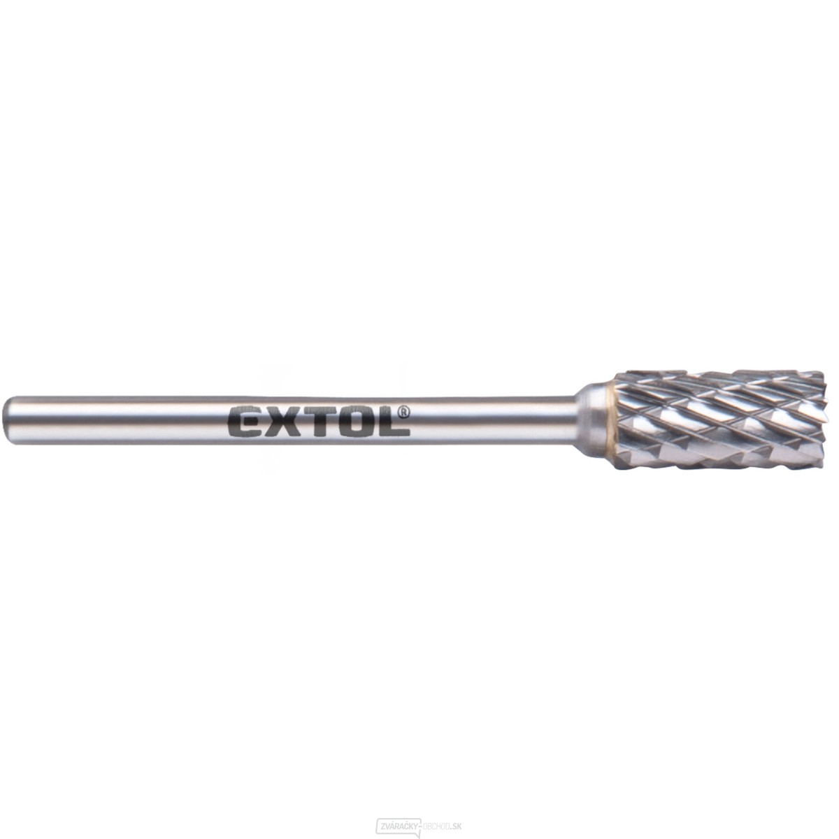 fréza karbidová, valcová s čelným ozubením, ⌀6x13mm, ⌀stopky 3mm, sek stredná (double-cut)