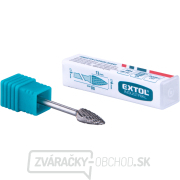 fréza karbidová, ostrý oblúk, ⌀6x13mm, ⌀stopky 3mm, sek stredná (double-cut) Náhľad