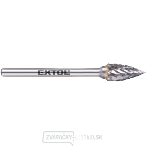 fréza karbidová, ostrý oblúk, ⌀6x13mm, ⌀stopky 3mm, sek stredná (double-cut) gallery main image