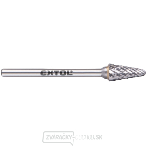fréza karbidová, kónická zaguľatená, ⌀6x13mm, ⌀stopky 3mm, sek stredná (double-cut) gallery main image