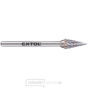 fréza karbidová, kónická-ihlan, ⌀6x13mm, ⌀stopky 3mm, sek stredná (double-cut) gallery main image