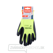 rukavice nylonové, bezšvové, polomáčané v latexe, veľkosť 8