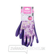 rukavice polyesterové, bezšvíkové, polomáčané v latexe, veľkosť 7