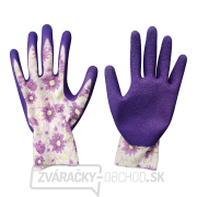 rukavice polyesterové, bezšvíkové, polomáčané v latexe, veľkosť 7