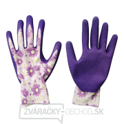 rukavice polyesterové, bezšvíkové, polomáčané v latexe, veľkosť 8