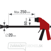 svorka prítlačná vertikálna - k multif. stolom s otvormi O 20mm, 0-250mm Náhľad