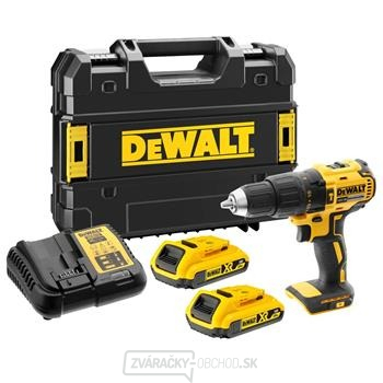 DeWALT DCD778D2T Aku príklepová vŕtačka, 2x 2Ah batéria + nabíjačka, Tstak