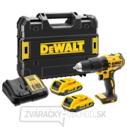 DeWALT DCD778D2T Aku príklepová vŕtačka, 2x 2Ah batéria + nabíjačka, Tstak gallery main image