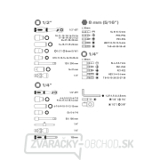 hlavica nástrčné, sada 110ks, 1/4
