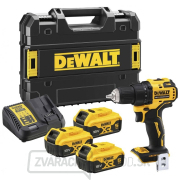 DeWALT DCD708P3T Aku Bezuhlíková vŕtačka 65Nm/18V/3x5Ah batéria+kufor Tstak gallery main image