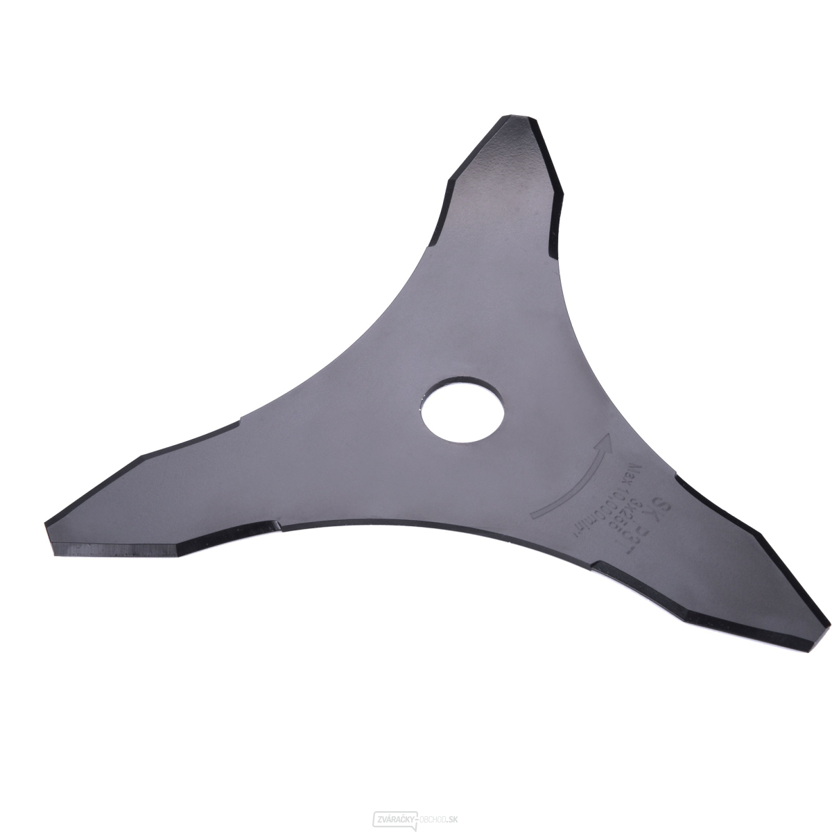 nôž žací 3zubý, 255×25,5mm