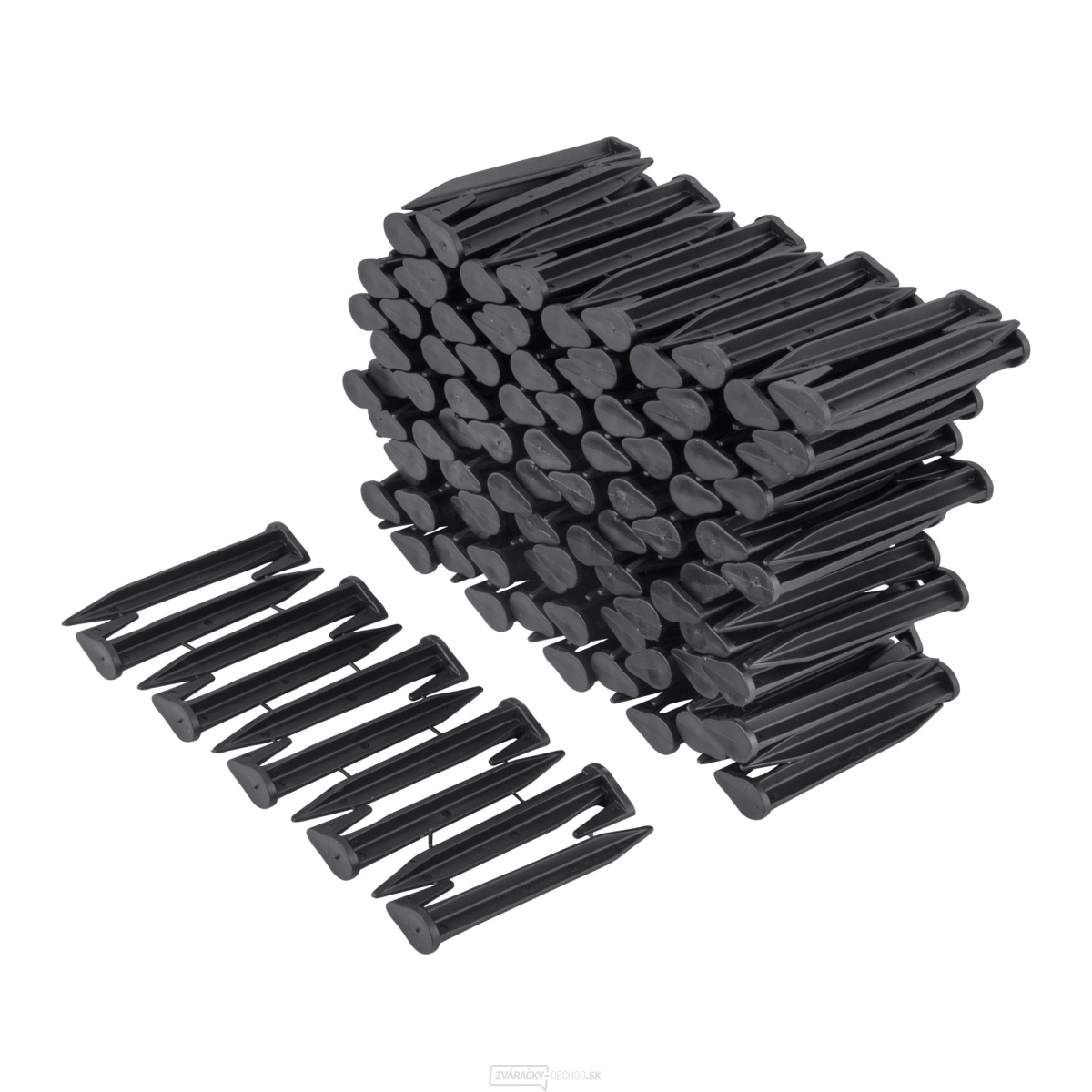 skoby plastové pre obvodový drôt, 100ks skoby plastové pre obvodový drôt, 100ks gallery main image