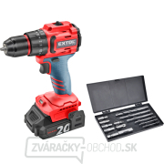 Vŕtací skrutkovač aku s príklepom SHARE20V, BRUSHLESS, 2Ah (2×) gallery main image