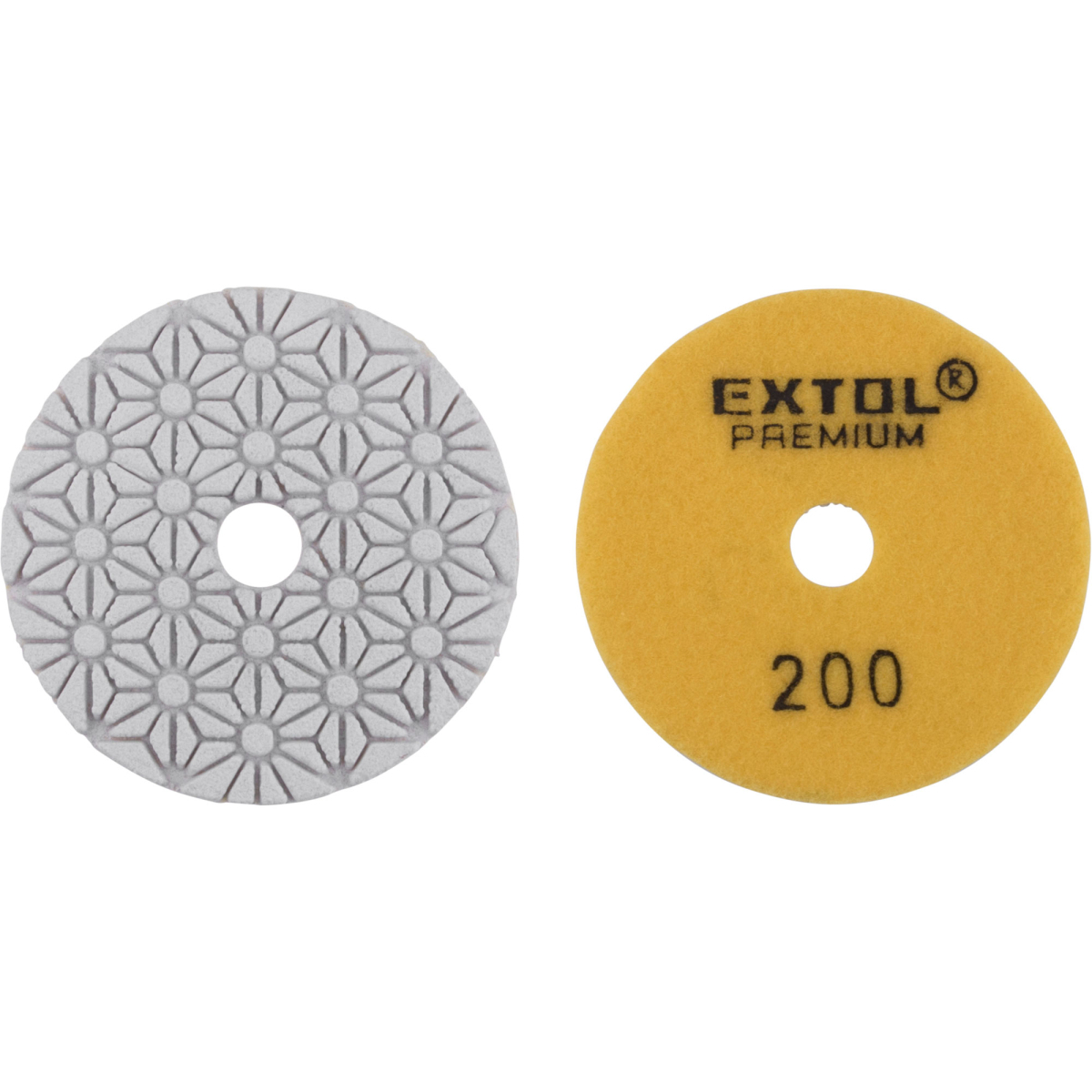 EXTOL PREMIUM kotúč diamantový leštiaci na obklady, O100mm, P200, suchý zips 8803094