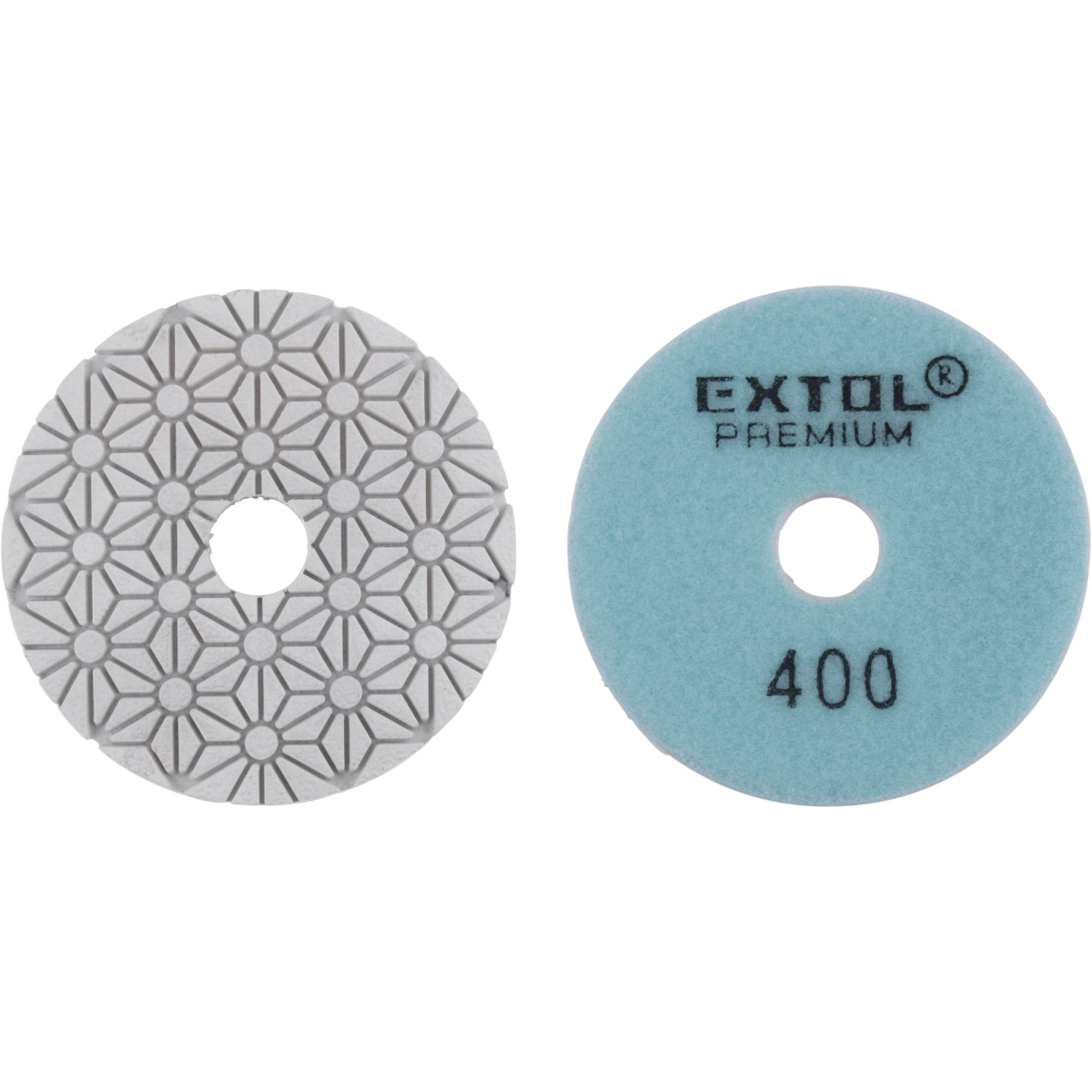 EXTOL PREMIUM kotúč diamantový leštiaci na obklady, O100mm, P400, suchý zips 8803096