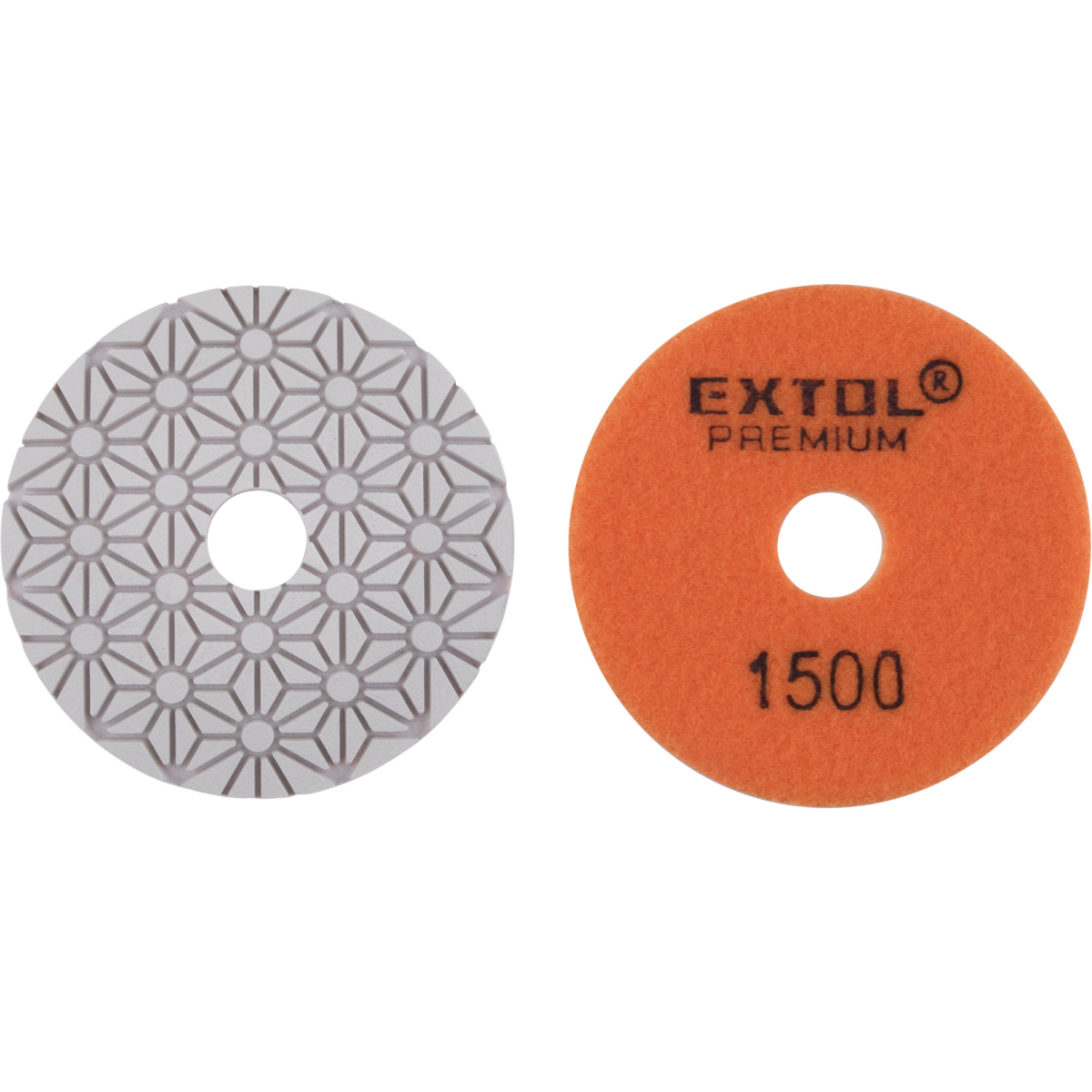 EXTOL PREMIUM kotúč diamantový leštiaci na obklady, O100mm, P1500, suchý zips 8803098