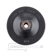 nosič brúsnych výsekov - M14, suchý zips, O100mm Náhľad