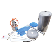 PRECIS - záhradný ohrievač vr. príslušenstvo - strieborné náhled