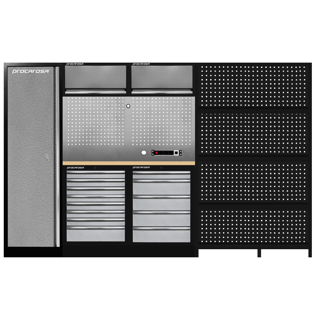 Zostava dielenského nábytku Procarosa PROFI TGC-13085-1200 Pracovná doska:: drevená TGC13085-1200D