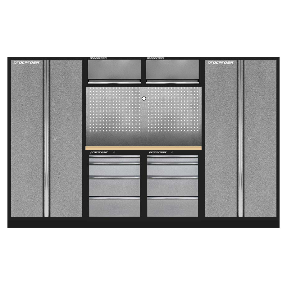 Zostava dielenského nábytku Procarosa PROFI 3604 Pracovná doska: drevená DNF3604-D