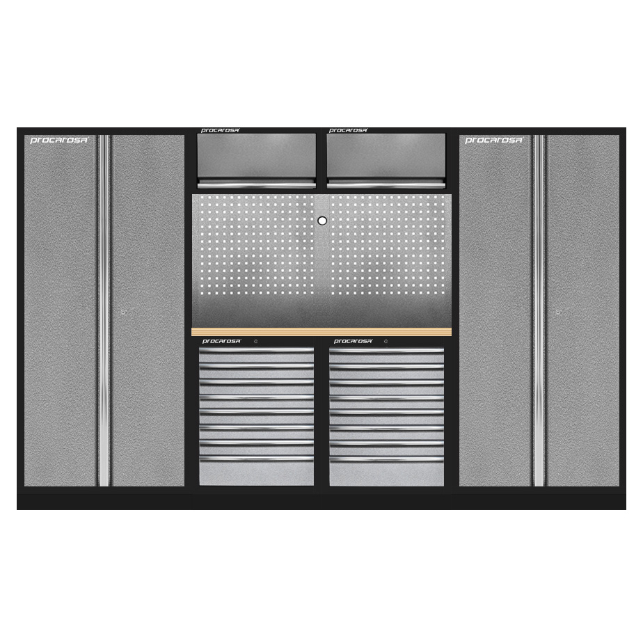 Zostava dielenského nábytku Procarosa PROFI 3608 Pracovná doska: drevená DNF3608-D