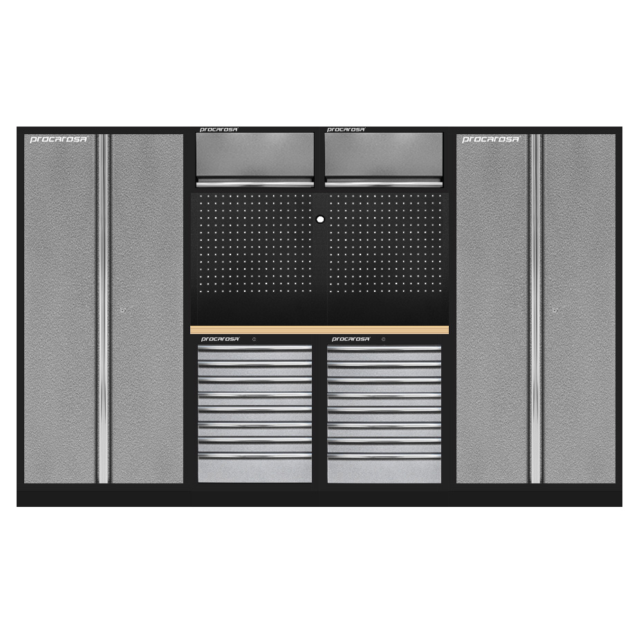 Zostava dielenského nábytku Procarosa PROFI 3608B Pracovná doska: drevená DNF3608B-D