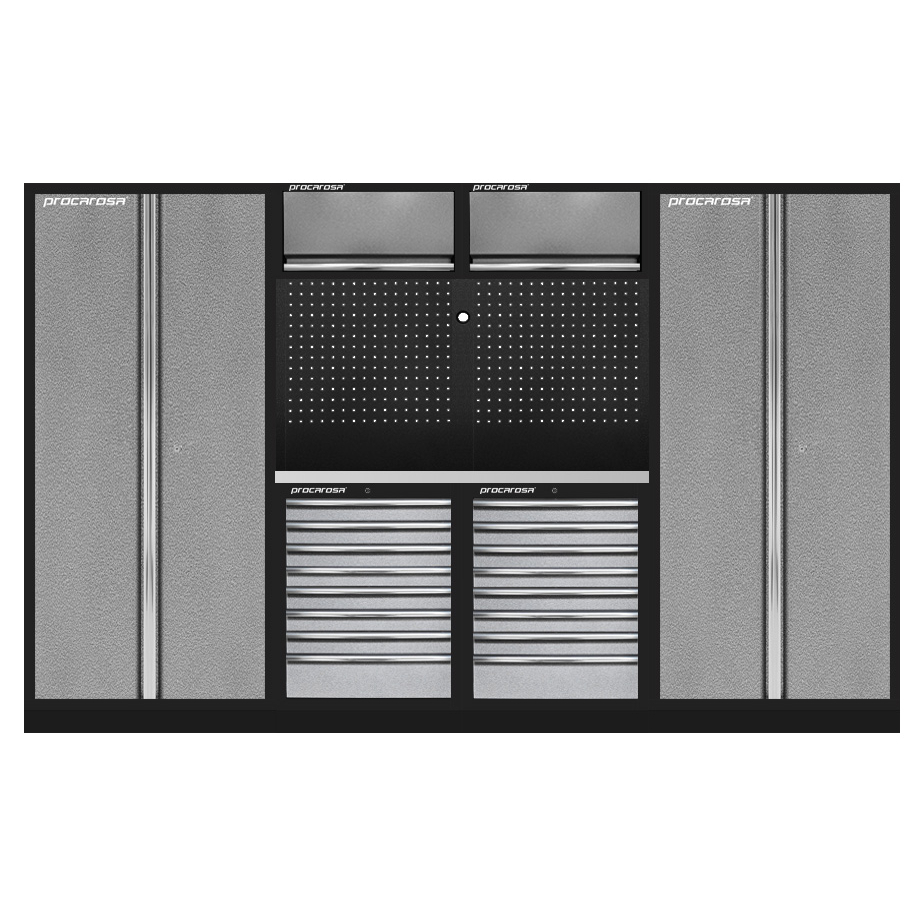 Zostava dielenského nábytku Procarosa PROFI 3608B Pracovná doska: nerezová DNF3608B-N