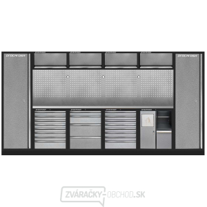 Zostava dielenského nábytku Procarosa PROFI L 8481A Pracovná doska: nerezová Zostava dielenského nábytku Procarosa PROFI L 8481A Pracovná doska: nerezová gallery main image