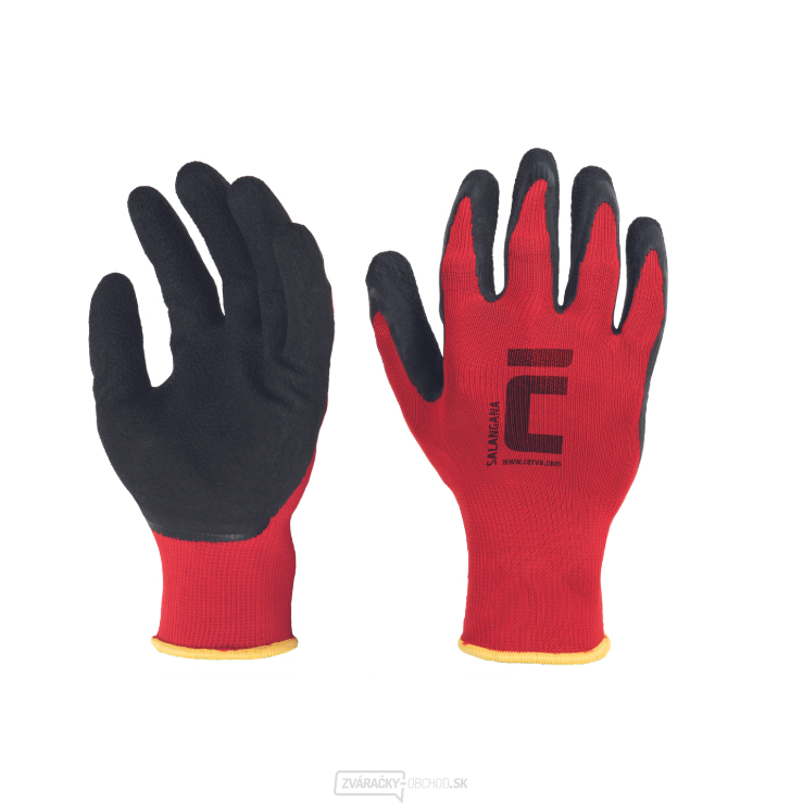 SALANGANA Pracovné Rukavice Povrstvené, Červené, Vel 10 SALANGANA Pracovné Rukavice Povrstvené, Červené, Vel 10 gallery main image