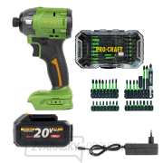 Aku rázový uťahovák Procraft PS22bb + sada bitov IBS-41 + batéria a nabíjačka | SPS22/IBS-41 Aku rázový uťahovák Procraft PS22bb + sada bitov IBS-41 + batéria a nabíjačka | SPS22/IBS-41 gallery main image