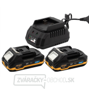 Sada batérie 20V 2Ah (2 ks) + 1 nabíjačka Procraft PBC-Set 1 | PBC-Set 1 gallery main image
